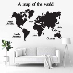 Панно "Карта мира" - Модульная картины, Репродукции, Декоративные панно, Декор стен