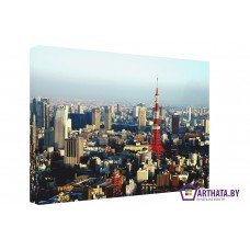 Картина на холсте по фото Модульные картины Печать портретов на холсте Токийская телебашня