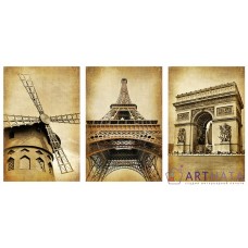 Картина на холсте по фото Модульные картины Печать портретов на холсте Великий Париж