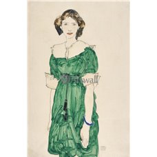 Картина на холсте по фото Модульные картины Печать портретов на холсте Девушка в зеленом платье