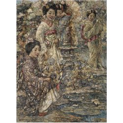 Японский садик - Модульная картины, Репродукции, Декоративные панно, Декор стен
