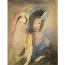 Картина на холсте по фото Модульные картины Печать портретов на холсте Две женщины