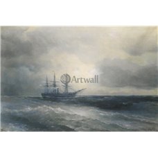 Картина на холсте по фото Модульные картины Печать портретов на холсте Корабль в море