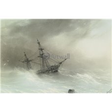 Картина на холсте по фото Модульные картины Печать портретов на холсте Корабль в буре