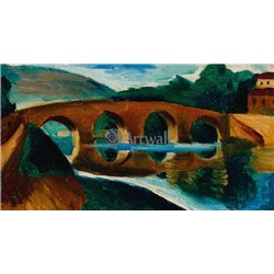 Мост через Лот - Модульная картины, Репродукции, Декоративные панно, Декор стен