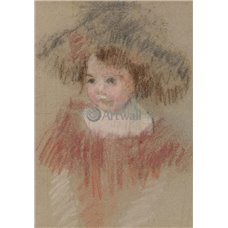 Картина на холсте по фото Модульные картины Печать портретов на холсте Ребенок в большой шляпе