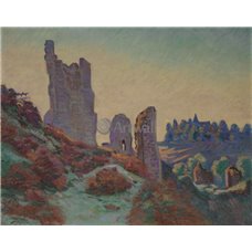 Картина на холсте по фото Модульные картины Печать портретов на холсте Руины замка в Крозане