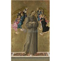 Портреты картины репродукции на заказ - Св.Франциск и ангелы
