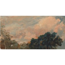 Картина на холсте по фото Модульные картины Печать портретов на холсте Эскиз облаков с деревьями