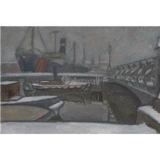 Картина на холсте по фото Модульные картины Печать портретов на холсте Зима в Петербурге