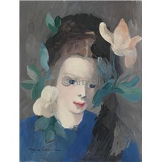 Картина на холсте по фото Модульные картины Печать портретов на холсте Девушка с цветком