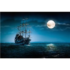 Картина на холсте по фото Модульные картины Печать портретов на холсте Корабль в море - Фотообои Море