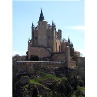 Портреты картины репродукции на заказ - Старинный замок в Испании - Фотообои архитектура|Соборы и дворцы
