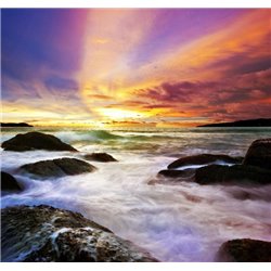Рассвет на море - Фотообои Море - Модульная картины, Репродукции, Декоративные панно, Декор стен