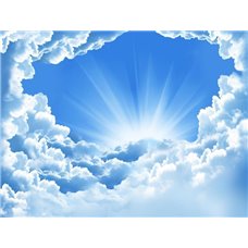 Картина на холсте по фото Модульные картины Печать портретов на холсте Солнце за облаками - Фотообои Небо