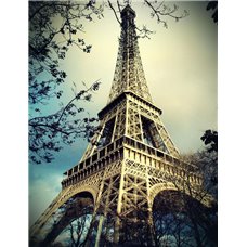 Картина на холсте по фото Модульные картины Печать портретов на холсте Эйфелева башня в Париже - Фотообои винтаж|Прованс