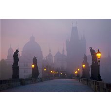 Картина на холсте по фото Модульные картины Печать портретов на холсте Карлов мост в Праге - Фотообои Расширяющие пространство