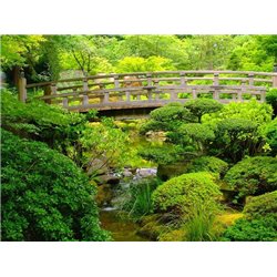 Мост в парке - Фотообои Японские и просто сады - Модульная картины, Репродукции, Декоративные панно, Декор стен