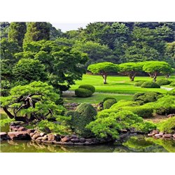 Японский сад - Фотообои Японские и просто сады - Модульная картины, Репродукции, Декоративные панно, Декор стен