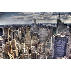 Вид на Нью-Йорк сверху - Фотообои Современный город|Нью-Йорк - Модульная картины, Репродукции, Декоративные панно, Декор стен