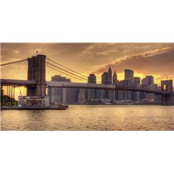 Бруклинский мост, Нью-Йорк - Фотообои Современный город|Нью-Йорк - Модульная картины, Репродукции, Декоративные панно, Декор стен