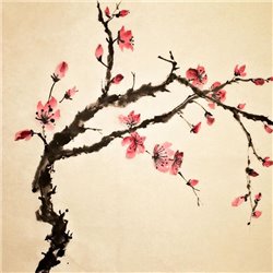 Японские цветы - Фотообои Арт - Модульная картины, Репродукции, Декоративные панно, Декор стен