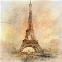 Портреты картины репродукции на заказ - Эйфелева башня в Париже, Франция - Фотообои Арт