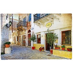 Улица в Греции - Фотообои винтаж - Модульная картины, Репродукции, Декоративные панно, Декор стен