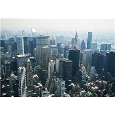 Картина на холсте по фото Модульные картины Печать портретов на холсте Вид на Нью-Йорк сверху - Фотообои Современный город|Нью-Йорк