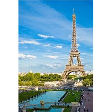 Картина на холсте по фото Модульные картины Печать портретов на холсте Эйфелева башня в Париже - Фотообои архитектура|Париж