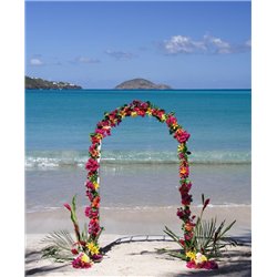 Цветочная арка на пляже - Фотообои Море|пляж - Модульная картины, Репродукции, Декоративные панно, Декор стен