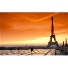 Картина на холсте по фото Модульные картины Печать портретов на холсте Эйфелева башня в Париже, Франция - Фотообои архитектура|Париж
