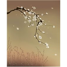 Картина на холсте по фото Модульные картины Печать портретов на холсте Цветущая ветвь - Фотообои цветы|цветущие деревья