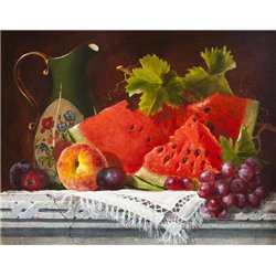 Кувшин фрукты и ягоды - Фотообои Еда и напитки|фрукты и ягоды - Модульная картины, Репродукции, Декоративные панно, Декор стен