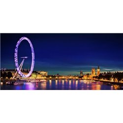 Ночной Лондон - Фотообои Современный город|Англия - Модульная картины, Репродукции, Декоративные панно, Декор стен