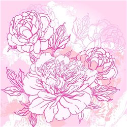 Розовые пионы - Фотообои Арт - Модульная картины, Репродукции, Декоративные панно, Декор стен