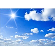 Картина на холсте по фото Модульные картины Печать портретов на холсте Солнце в голубом небе - Фотообои Небо