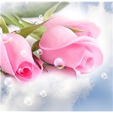 Картина на холсте по фото Модульные картины Печать портретов на холсте Розовые розы - Фотообои цветы|розы