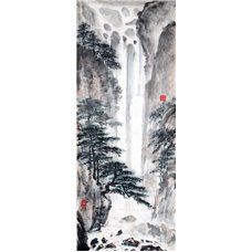 Картина на холсте по фото Модульные картины Печать портретов на холсте Горный водопад - Фотообои Арт