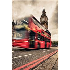 Картина на холсте по фото Модульные картины Печать портретов на холсте Автобус на фоне Биг-Бена, Лондон - Фотообои архитектура|Лондон