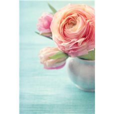 Картина на холсте по фото Модульные картины Печать портретов на холсте Букет роз в вазе - Фотообои цветы|розы