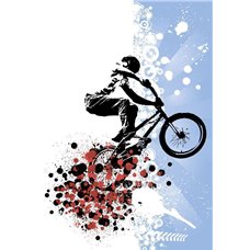 Картина на холсте по фото Модульные картины Печать портретов на холсте Велосипедист - Для подростков