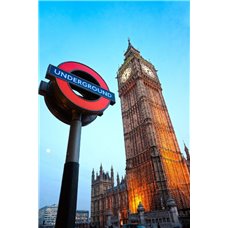 Картина на холсте по фото Модульные картины Печать портретов на холсте Лондонская подземка - Фотообои архитектура|Лондон