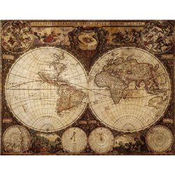 Картина Карта мира - Фотообои винтаж - Модульная картины, Репродукции, Декоративные панно, Декор стен