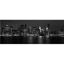 Современный город ночью - Черно-белые фотообои - Модульная картины, Репродукции, Декоративные панно, Декор стен