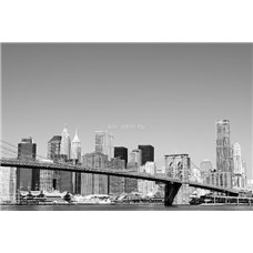 Картина на холсте по фото Модульные картины Печать портретов на холсте Постройки Нью-Йорка - Черно-белые фотообои