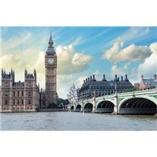 Картина на холсте по фото Модульные картины Печать портретов на холсте Лондон днем - Фотообои архитектура|Лондон