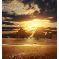 Пустыня на закате - Фотообои архитектура|Египет