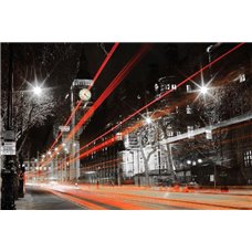Картина на холсте по фото Модульные картины Печать портретов на холсте Ночной трафик - Фотообои архитектура|Лондон