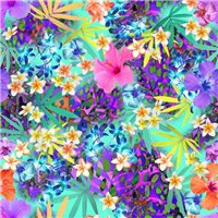 Цветочный калейдоскоп - Фотообои цветы|листья